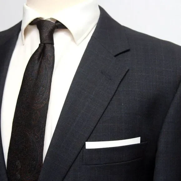 Jos A Bank 42R Navy Sport Coat Blazer Jacket‎ 2B Wool D060388